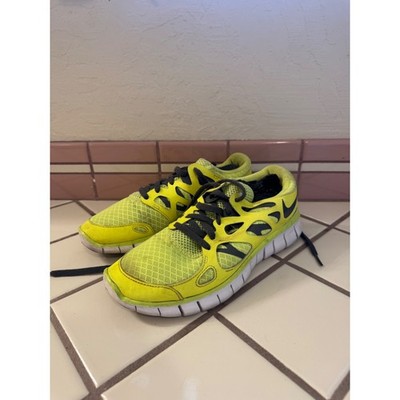 Nike Free Run 3 Neon Yellow Black Running Shoes Sneakers Mens Size 7