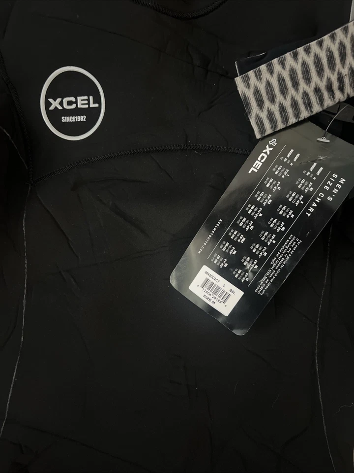 Xcel Xflex Offset 4:3 mm Full Body Black Men's Wetsuit Size Medium See All Pics - Image 3 of 4