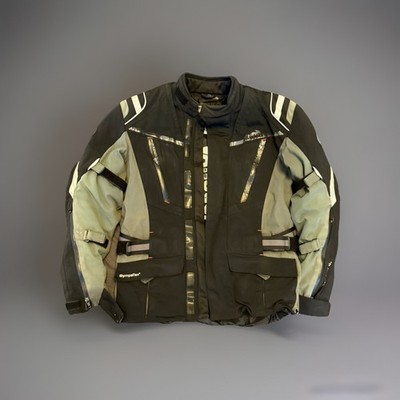 Vanucci Motorradjacke /Jeans Gr. L Schwarz Bikerjacke Motorradjacke Unisex
