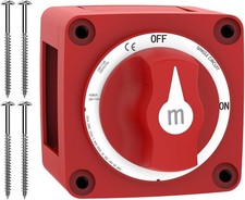 Battery Disconnect Switch 300A ON/Off Heavy Duty Cutoff Switch 12V-48V Waterproo