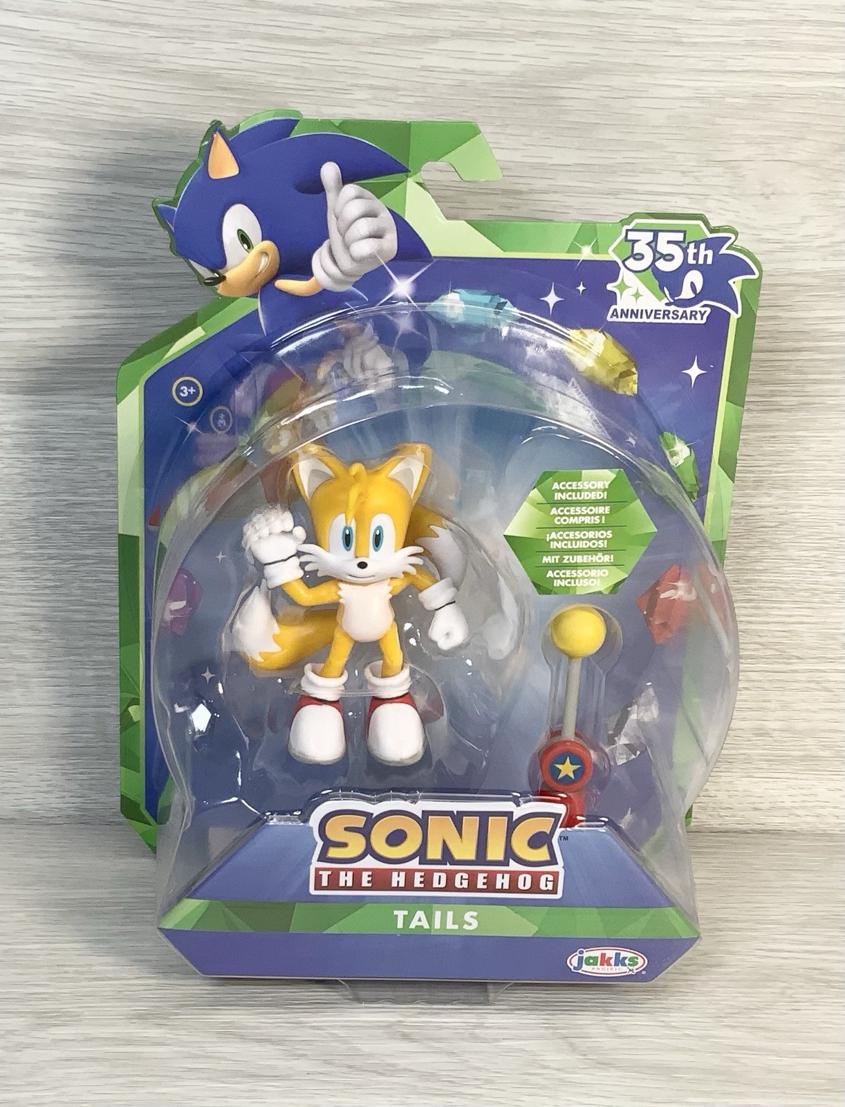 Sonic the Hedgehog Tails 35th Anniversary Action Figure with Checkpoint