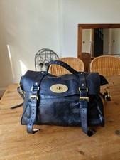 Authentic Mulberry Alexa Large Black Leather Good Condition Gold Hardware