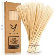 Reed Diffuser Sticks – 100 pcs of Natural Rattan Essential Oil Aroma Refill W...