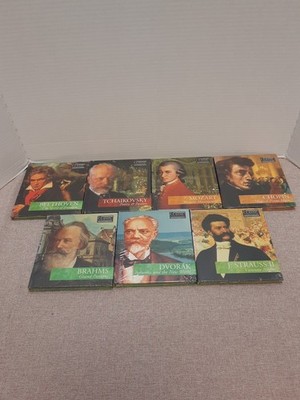 Lot 7 CDs from The Classic Composers Series Bach Mozart Chopin Beethoven New