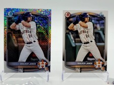 2025 Bowman Walker Janek #BCP-15 Astros Chrome Prospects Mojo Refractor & Base⚾️
