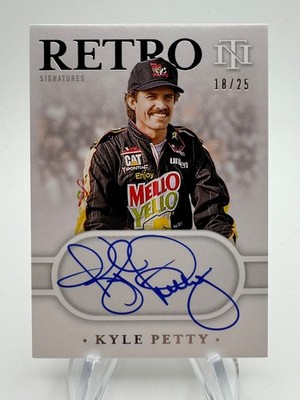 2021 National Treasures KYLE PETTY Retro Signatures Auto 18/25 #RSKP