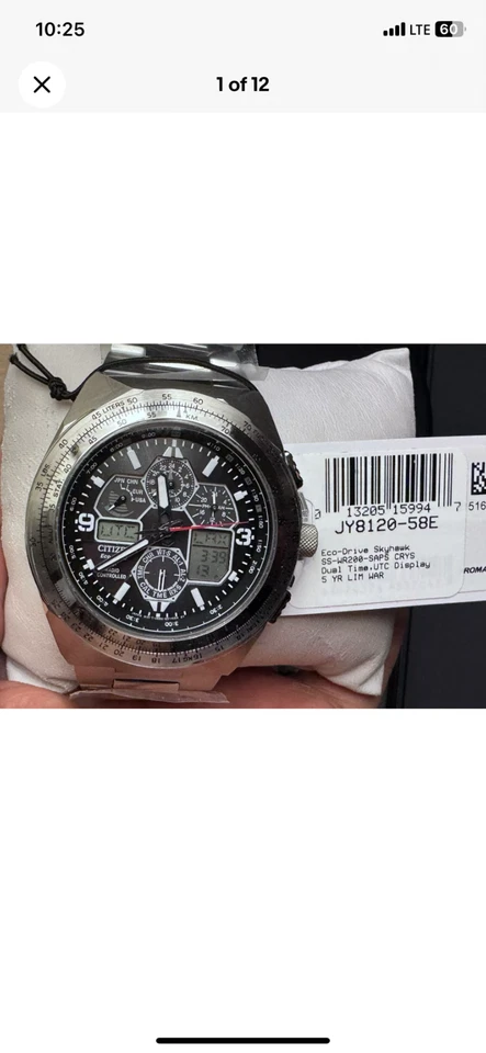 Cronógrafo Citizen JY8120-58E Promaster Skyhawk A-T Perpetual GMT esfera negra Foto 2 de 2