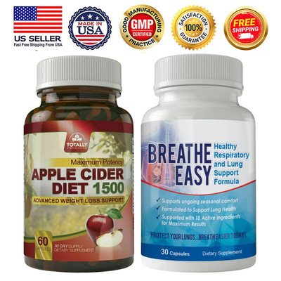 Apple Cider Vinegar 1500 Weight Management & Respiratory Lung Support Supplement