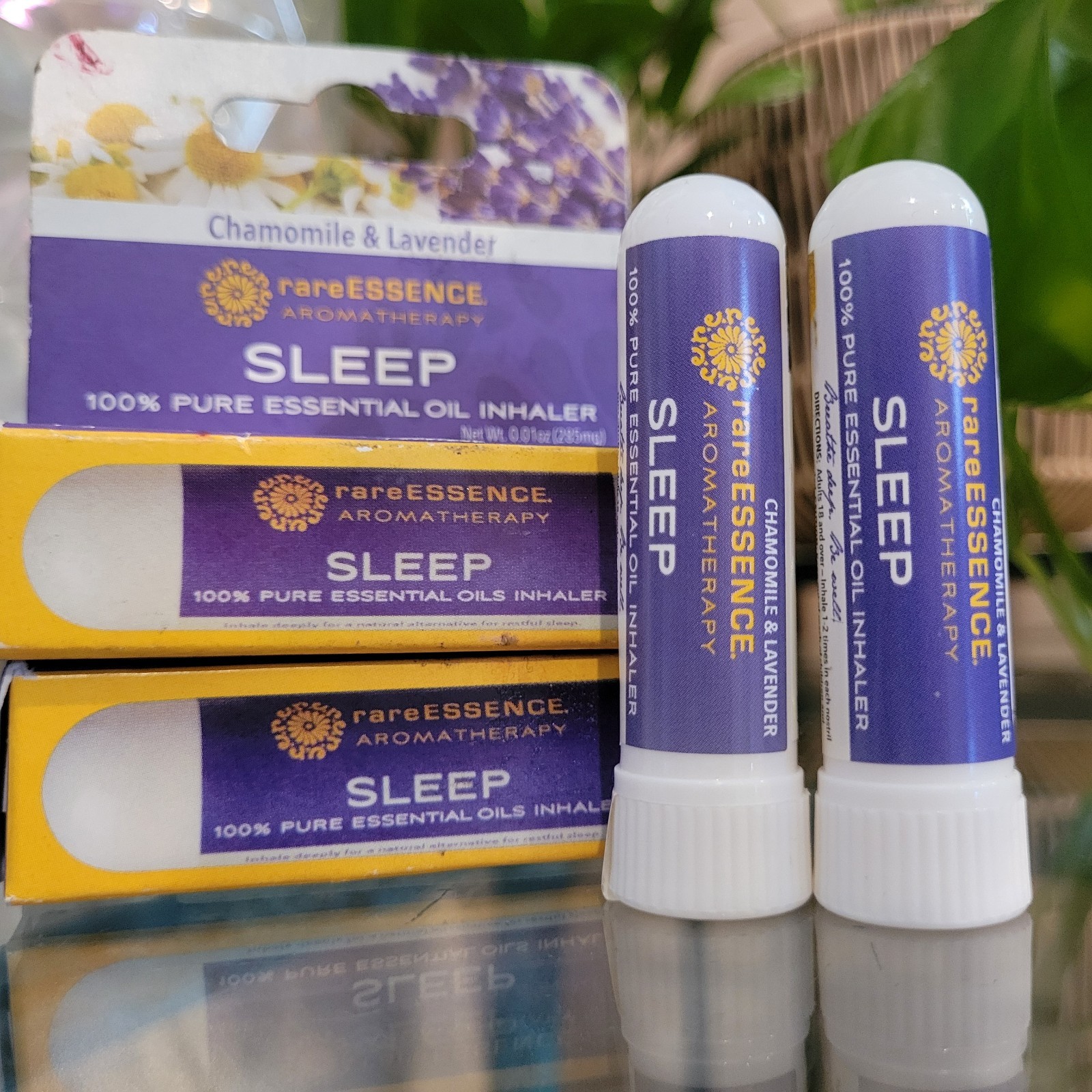 2x RareESSENCE Aromatherapy SLEEP Aroma Inhaler Aid Support Lavender Chamomile 