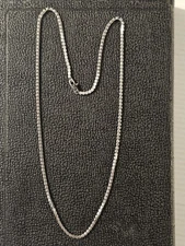 GLD 22" Micro Tennis Necklace 2.5mm 14K White Gld Plated/CZ Stones