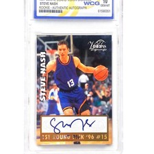 1997 Score Board Vision Signings Steve Nash AUTOGRAPHED WCG GEM-MT 10