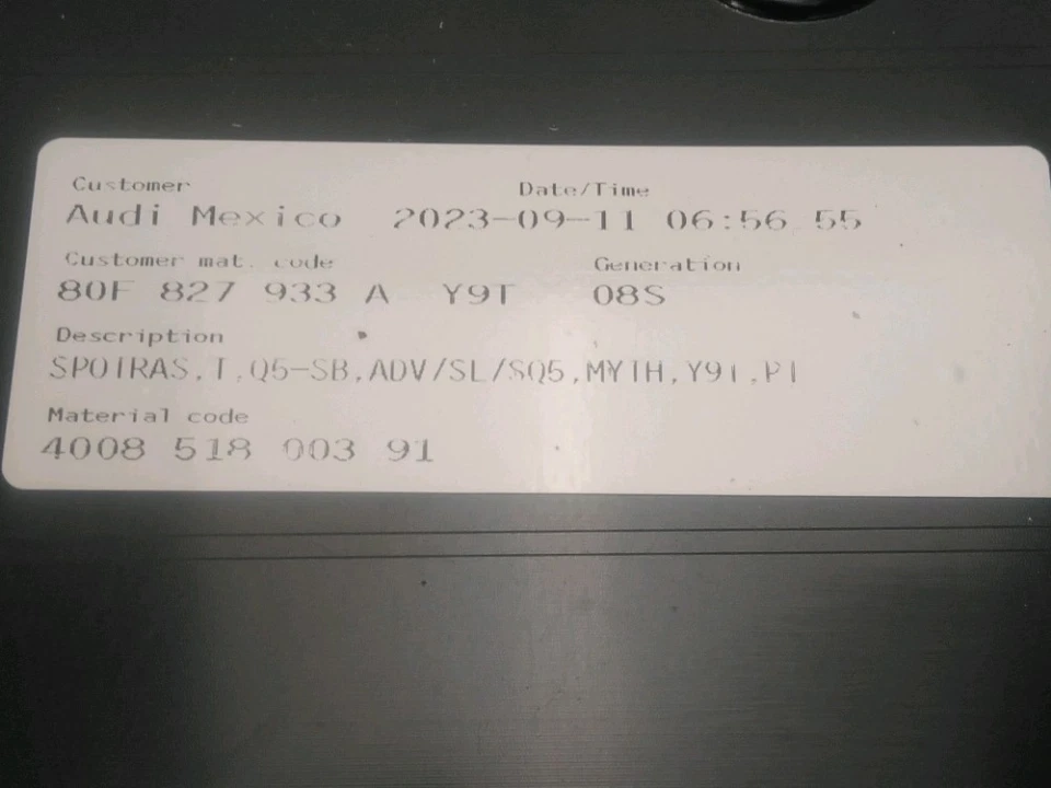 SPOILER Audi Q5 Sportback (FYS/FYT) 2023 80F827917GRU - Photo 3/3