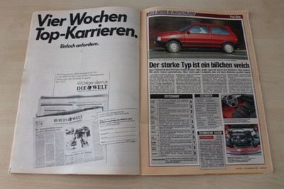 Auto Bild 53/1987 Fiat Uno Turbo i.e. mit 100PS im TEST auf 2 Seiten