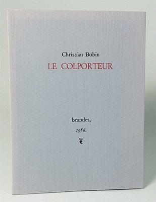 SPULE Christian ''Le Colporteur'' Brandes, 1986. EO. Ex. velin elfenbein
