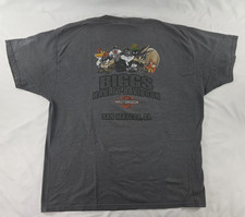 Harley Davidson Looney Tunes Grey Hanes Beefy Double Sided T-Shirt Size XL