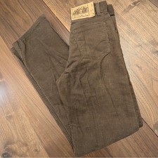 Levi's 80s Vintage Boys Brown Corduroy Pants Size 14 NWT