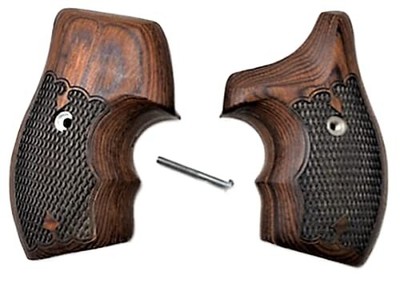 Premium Gun Grips   Rosewood Low Profile Half Wrap J-Frame Style Grips