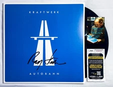 Ralf Hutter Signed Autographed KRAFTWERK AUTOBAHN Vinyl Album EXACT Proof JSA