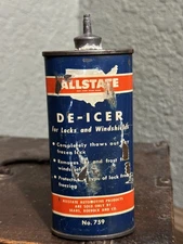 ALL STATE DE-ICER COLLECTIBLE Handy Oiler Can FREE SHIPPING