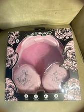 Ed Hardy Love Kills Slowly Pink Bluetooth Over-Ear Headphones w/ Mic  Controls
