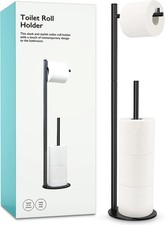 Toilet Paper Holder Stand, Bathroom Toilet Paper Roll Holder Stand with