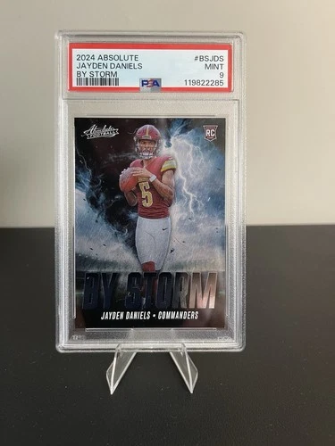2024 Panini Absolute - By Storm Jayden Daniels #BS-JDS (RC) PSA 9