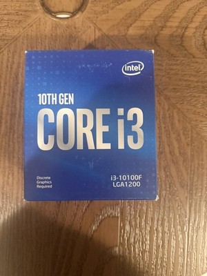 Intel Core i3-10100F Processor (4.3 GHz, 4 Cores, LGA1200) Boxed  TESTED