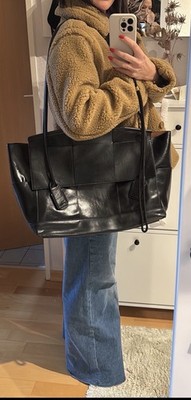 Ledertasche Shopper Leder wie Bottega Arco Echtleder