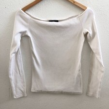 BANANA REPUBLIC Ribbed Off-Shoulder Top Size XS