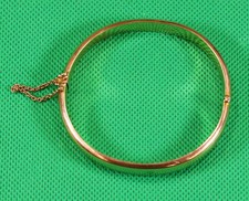 9ct .375 Hallmarked Vintage Gold Bangle 9.0g - Birmingham 1942