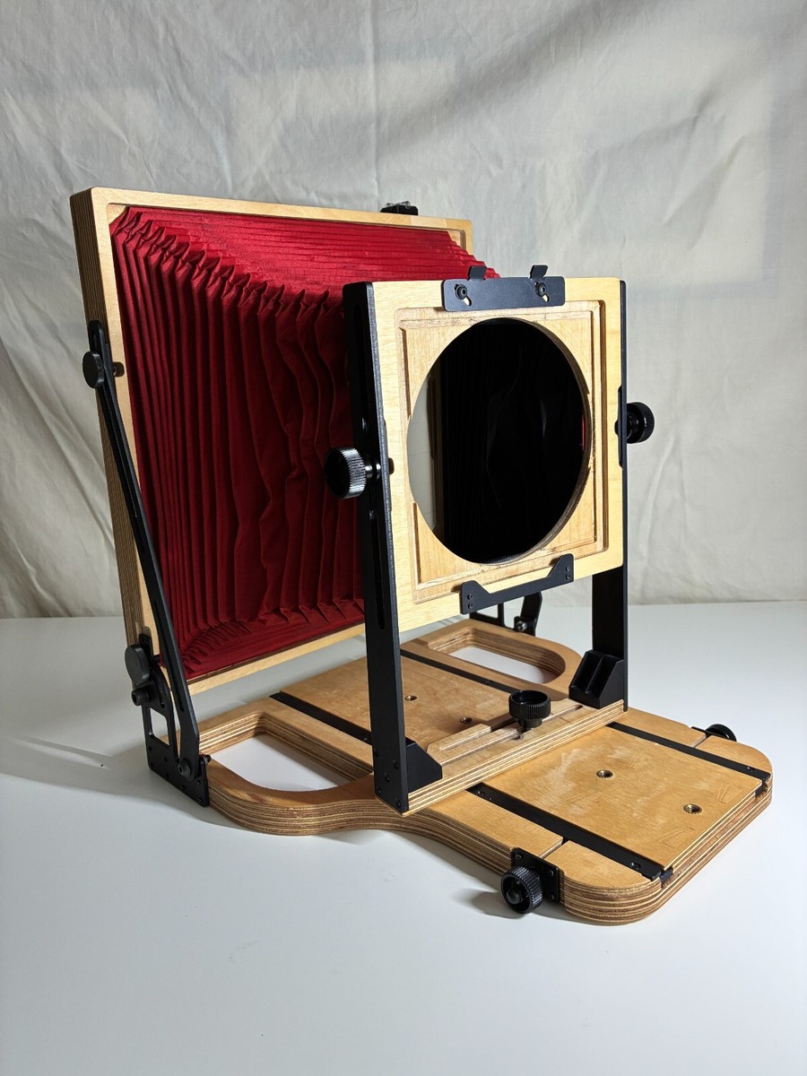 Intrepid 8x10 camera red bellows with Nikkor-w 360mm lens Copal with  caps