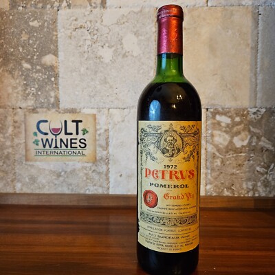 1972 Chateau Petrus Pomerol Bordeaux wine, France