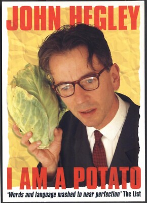 2005 Promo-Postkarte für JOHN HEGLEY (Poet & Comedian) & seine ''I Am A Potato''-Show