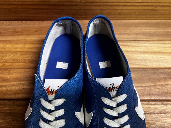 Deadstock Vintage 70's Nike Marathon Nylon Blue White Made Deadstock Vintage 70's Nike Marathon Nylon Blue White Made