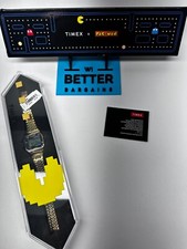 Timex X Pacman Watch T80 Digital Stainless Steel - Gold - TW2U32000 NEW