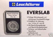 5 Lighthouse EVERSLAB Coin Holder 38mm Silver Dollar Morgan Case SLAB Capsule