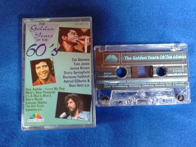 THE GOLDEN YEARS OF THE 60`s , CAT STEVENS,TOM JONES, JAMES BROWN. Musikkassette
