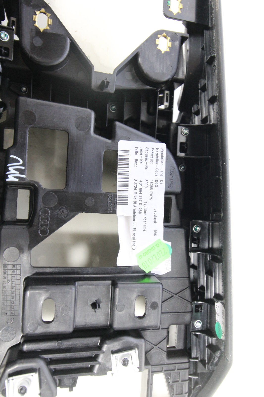 17-21 AUDI R8 V10 PLUS RWS OEM  CENTER CONSOLE TRIM SURROUND 4S1864357D GENUINE