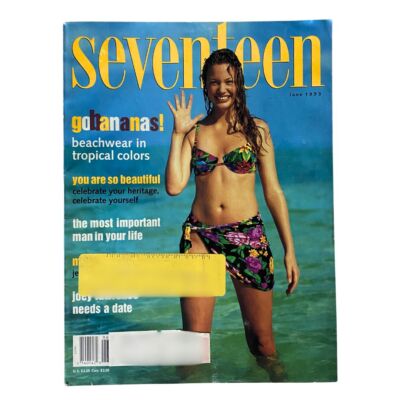 Seventeen Magazine June 1993 Cover Girl Veronica Webb Beachwear