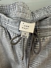 A NEW DAY Pants, Women's Size Small, Gray White, Houndstooth, Tie Waist, Ankle — photo 3