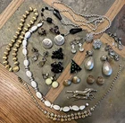 Costume Jewelry Repair VTG Craft Lot Trifari Napier Sterling Rhinestones Beads