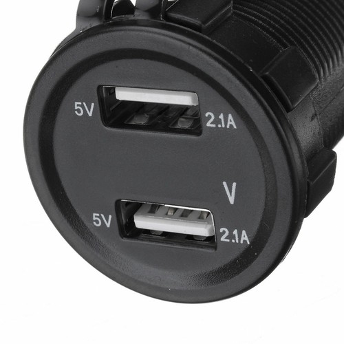 5V 4.2A Dual USB Charger Socket Adapter Power Outlet for 12V 24V Car Motorcycle - Picture 5 of 7