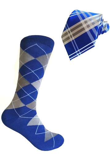 Men's Matching Dress Socks & Necktie Set - Picture 12 of 31