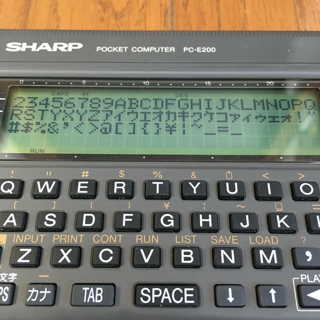 SHARP Pocket computer PC-E200 Scientific Function Calculator Used