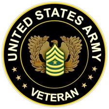 United States Army Veteran Bumper Sticker Vinyl Soldier Decal 5"