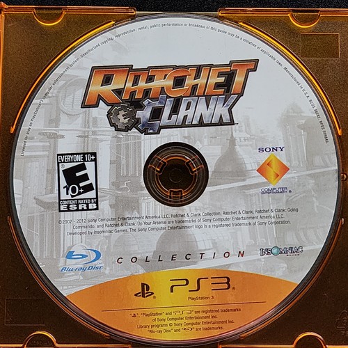 Ratchet & Clank Collection PS3 - Includes 3 Games, Loose Disc, Tested