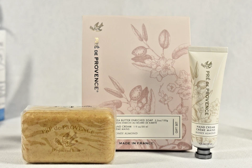 Pre de Provence Honey Almond Shea Butter 150g Soap &  1oz Hand Cream Gift Set - Image 2 of 4