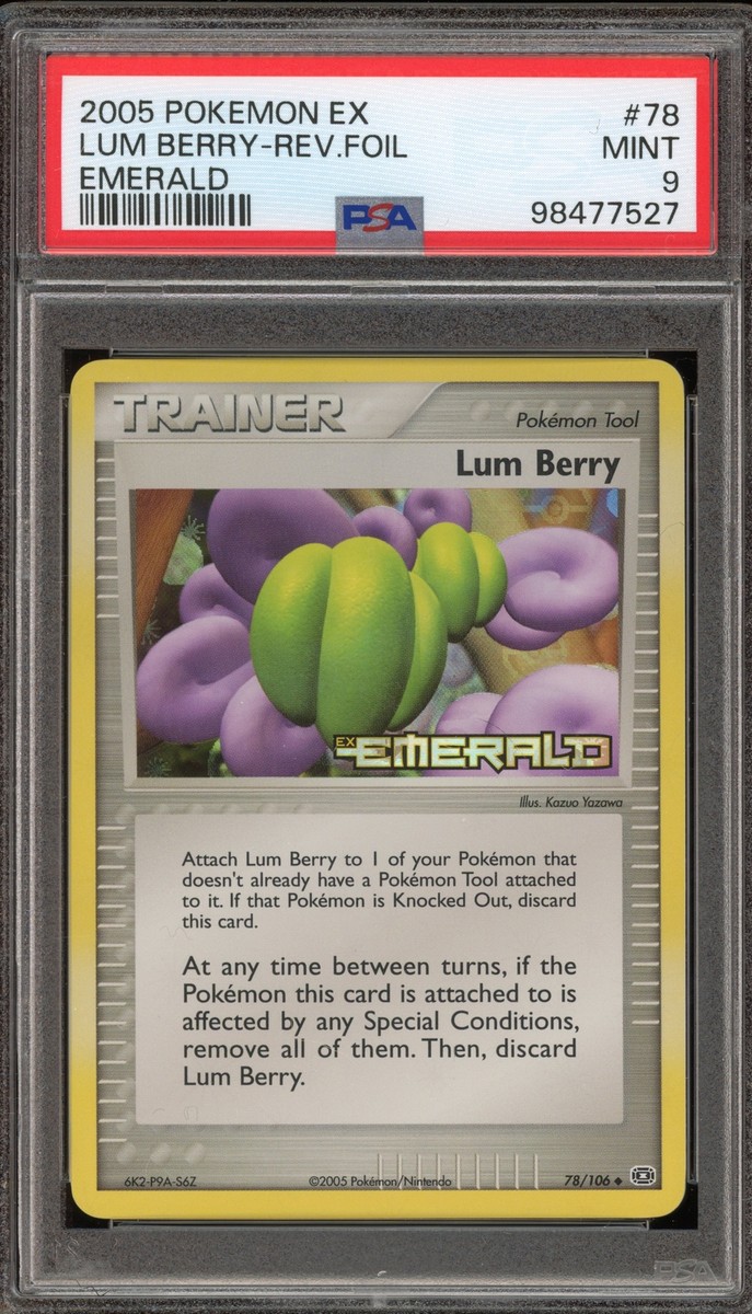 Pokemon Lum Berry EX Emerald Reverse Holo #78 PSA 9 Mint | eBay