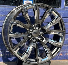 24 Fr207 Grey Chrome Wheels Gmc Yukon Sierra Chevy Tahoe Silverado Suburban