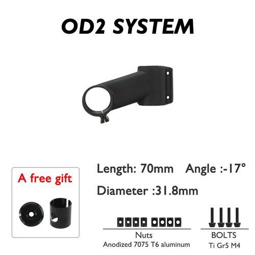 Road/Mountain Bike Carbon Fiber 6/17 Degree Stem Length 60-120mm 28.6/31.8mm - Picture 45 of 48